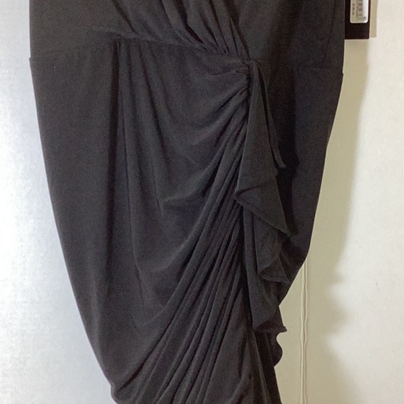 BOBBI" RUFFLED V-NECK GOWN. A - Picture 8 of 13